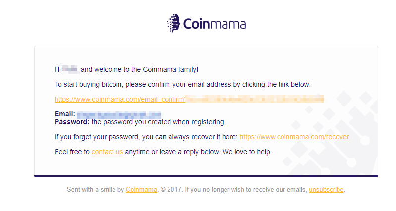 Coinmama（コインママ）の口座開設方法手順