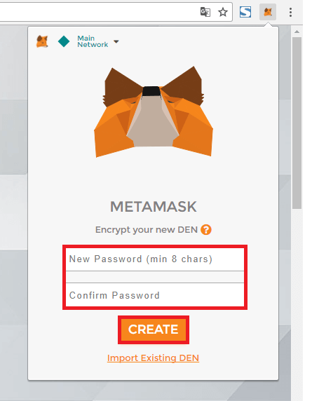 MetaMask登録